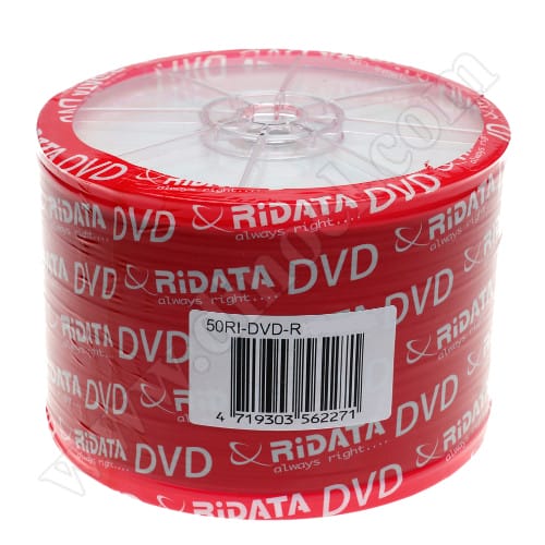 DVD-R RiDATA, Inkjet Printable, 4.7GB, 16X, целофан 50бр.