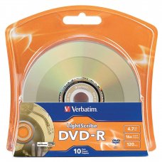DVD-R Verbatim, AZO, LightScribe, 4.7GB, 16X, Cake box 10бр.