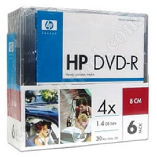 Mini DVD-R HP, Hewlett-Packard, 1.4GB, 4X, Slim case