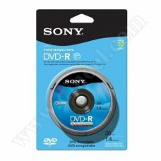 Mini DVD-R Sony, 1.4GB, 4X, Cake box 10бр.