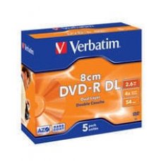 Mini DVD-R DL Verbatim, AZO, 2.6GB, 4X, Jewel case