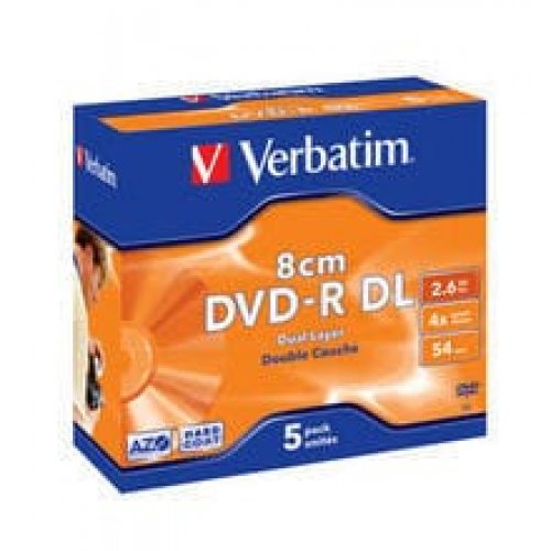 Mini DVD-R DL Verbatim, AZO, 2.6GB, 4X, Jewel case