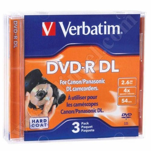 Mini DVD-R DL Verbatim, 2.6GB, 4X, Jewel case