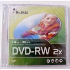 Mini DVD-RW Mr.Data, 1.4GB, 2X, Slim case