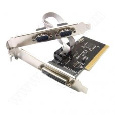 Карта RoTech, PCI към Parallel DB-25 + RS232 Serial x2 Expansion
