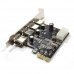 Карта RoTech, PCI-E към USB 3.0 x4 Molex Expansion