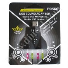 Звукова карта Coltech, PD560, Virtual 3D, 4 канала, USB 2.0