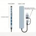 Разклонител и четец за карти RoTech, Multiport Hub 8 в 1, USB 3.0 & Type-C, Silver