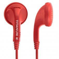 Слушалки без микрофон Titanium, ТH108R, 3.5mm, jack x1, Red