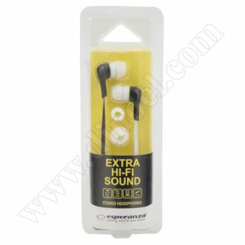 Слушалки без микрофон Esperanza, EH147K, 3.5mm, jack x1, Black