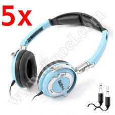Слушалки с микрофон FreeStyle, FH0022, 3.5mm, jack x2, Blue, x5 бр. Слушалки с микрофон FreeStyle, FH0022, 3.5mm, jack x2, Blue, x5 бр.