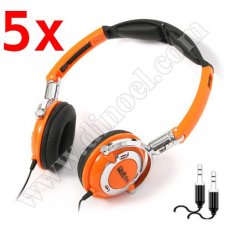 Слушалки с микрофон FreeStyle, FH0022, 3.5mm, jack x2, Orange, x5 бр. Слушалки с микрофон FreeStyle, FH0022, 3.5mm, jack x2, Orange, x5 бр.