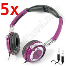 Слушалки с микрофон FreeStyle, FH0022, 3.5mm, jack x2, Purple, x5 бр. Слушалки с микрофон FreeStyle, FH0022, 3.5mm, jack x2, Purple, x5 бр.