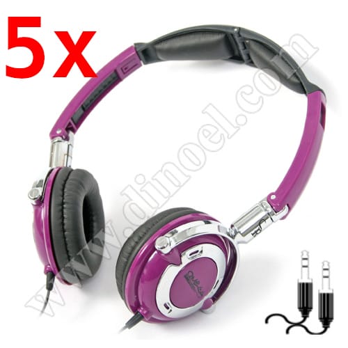 Слушалки с микрофон FreeStyle, FH0022, 3.5mm, jack x2, Purple, x5 бр.