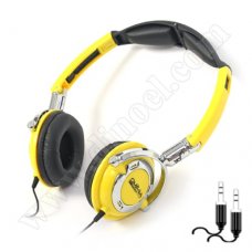 Слушалки с микрофон FreeStyle, FH0022, 3.5mm, jack x2, Yellow Слушалки с микрофон FreeStyle, FH0022, 3.5mm, jack x2, Yellow