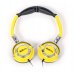 Слушалки с микрофон FreeStyle, FH0022, 3.5mm, jack x2, Yellow, x5 бр.