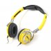 Слушалки с микрофон FreeStyle, FH0022, 3.5mm, jack x2, Yellow, x5 бр.