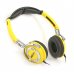 Слушалки с микрофон FreeStyle, FH0022, 3.5mm, jack x2, Yellow, x5 бр.