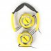Слушалки с микрофон FreeStyle, FH0022, 3.5mm, jack x2, Yellow, x5 бр.