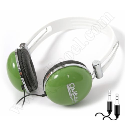 Слушалки с микрофон FreeStyle, FH0900, 3.5mm, jack x2, Green