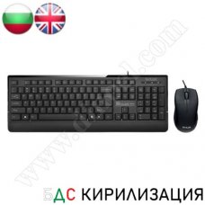 Клавиатура и мишка Delux, DLK-KA190U + M320BU, USB, Black, жични