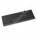 Клавиатура Delux, DLK-7009U, Office Standard, USB, Black, жична