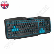 Клавиатура Tirions, EGK201B, Illuminated, LED, Gaming, USB, Blue, жична