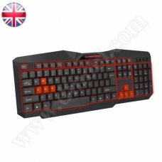 Клавиатура Tirions, EGK201R, Illuminated, LED, Gaming, USB, Red, жична