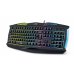 Клавиатура Genius, KB-M220, Scorpion, Gaming, Color, USB, Black, жична