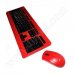 Клавиатура и мишка JeWAY, Set, JK-8205, Red-Black, безжични