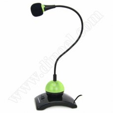 Микрофон Esperanza, Chat Desktop, EH130, 3.5mm, Green