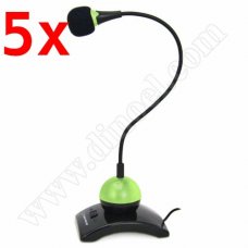 Микрофон Esperanza, Chat Desktop, EH130, 3.5mm, Green, x5 бр.