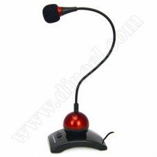 Микрофон Esperanza, Chat Desktop, EH130, 3.5mm, Red