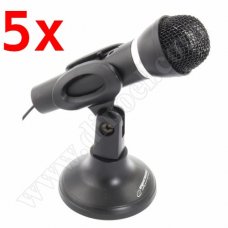 Микрофон Esperanza, Sing, EH180, 3.5mm, Black, x5 бр.