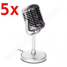 Микрофон FreeStyle, Concert Hall, FHM2030, 3.5mm, Silver, x5 бр.