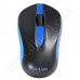 Мишка Delux, DLM-137GX, Black-Blue, 1000dpi, безжична