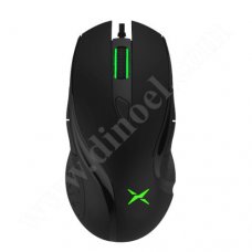 Мишка Delux, DLM-511BU, USB, Black, 3200dpi, жична