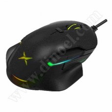 Мишка Delux, DLM-627S, PMW3389, USB, Black, 16000dpi, жична