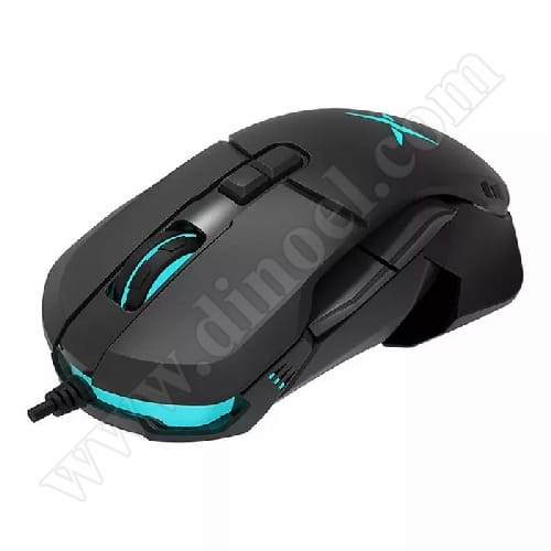 Мишка Delux, DLM-629DB, PMW3325, USB, Black, 10000dpi, жична
