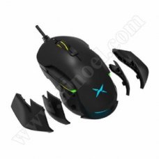 Мишка Delux, DLM-629DB, PMW3327, USB, Black, 12400dpi, жична