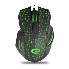 Мишка Esperanza, GAME, Galaxy, MX212G, 6D, USB-C, Black, 2400dpi, жична