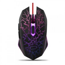 Мишка Esperanza, GAME, Lightning, EGM211G, 6D, USB, Black, 2400dpi, жична