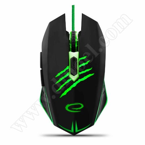 Мишка Esperanza, GAME, Claw, EGM209G, 6D, USB, Black, 2400dpi, жична