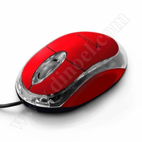Мишка Extreme, Camille, XM102R, USB, Red, 1000dpi, жична