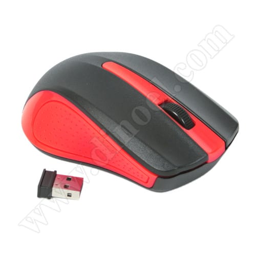 Мишка Omega, OM-419R, Red, 1200dpi, безжична