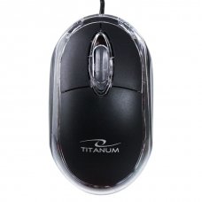 Мишка Titanium, Raptor, TM102K, USB, Black, 1000dpi, жична