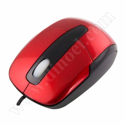 Мишка Titanium, Baracuda, TM108R, USB, Red-Black, 1000dpi, жична