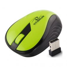 Мишка Titanium, Rainbow, TM114G, Green, 1000dpi, безжична Мишка Titanium, Rainbow, TM114G, Green, 1000dpi, безжична