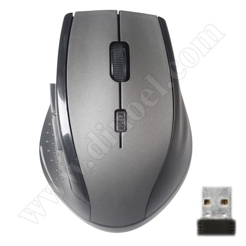 Мишка JeWAY, JM-WM3, Black-Silver, 1200dpi, безжична
