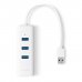 Мрежова карта TP-Link, Gigabit, UE330, HUB, USB 3.0 Type-A - RJ45, 1000Mbps